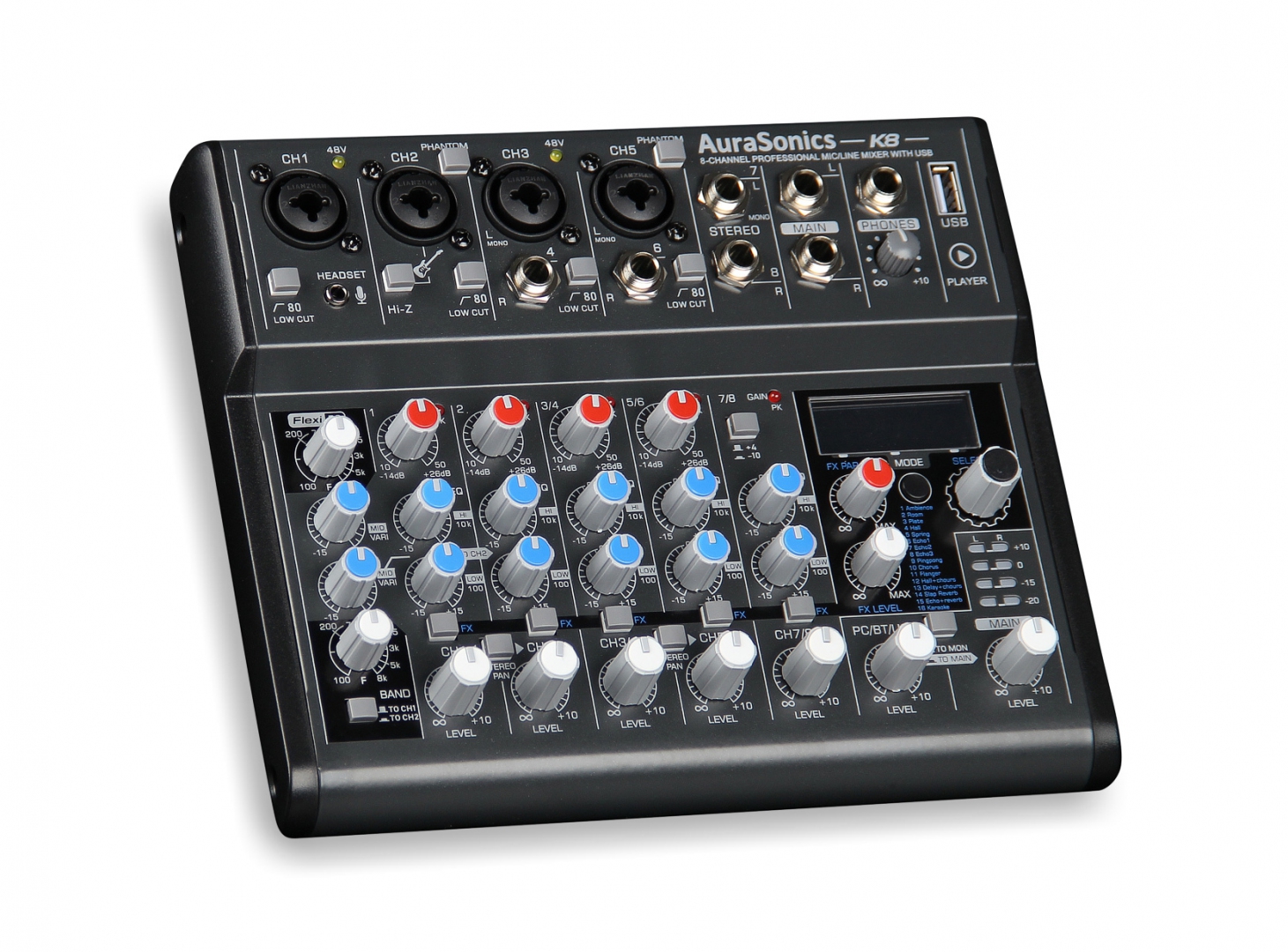 AuraSonics K8 компактный микшерный пульт в Шарыпово