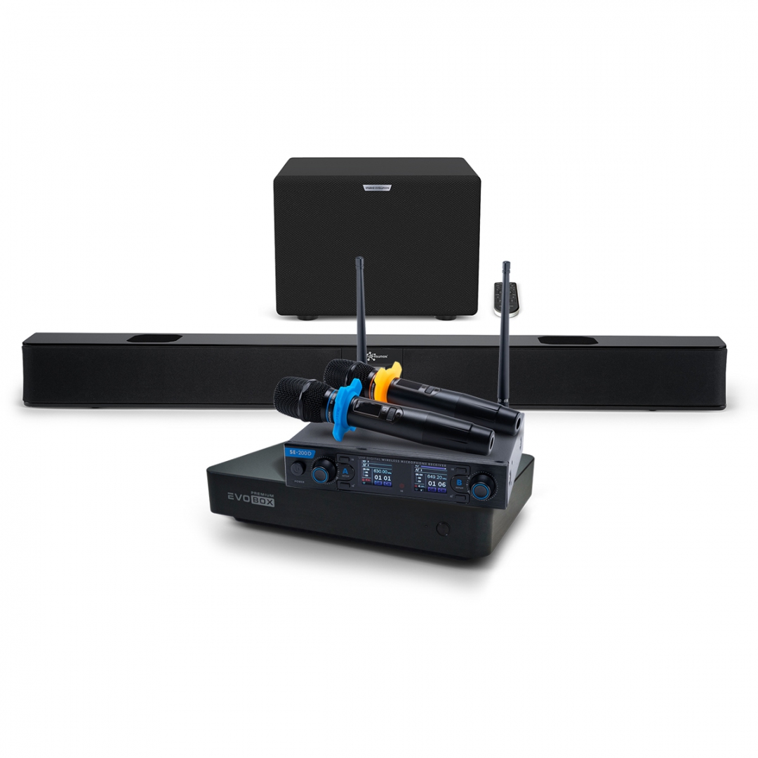 Hi-End караоке-система EVOBOX Premium + EvoSoundBar (саундбар с караоке) в Шарыпово
