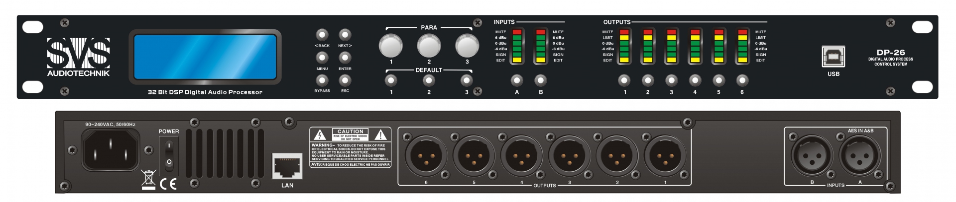 SVS Audiotechnik DP-26 Цифровой процессор: 2 входа 6 выходов в Шарыпово