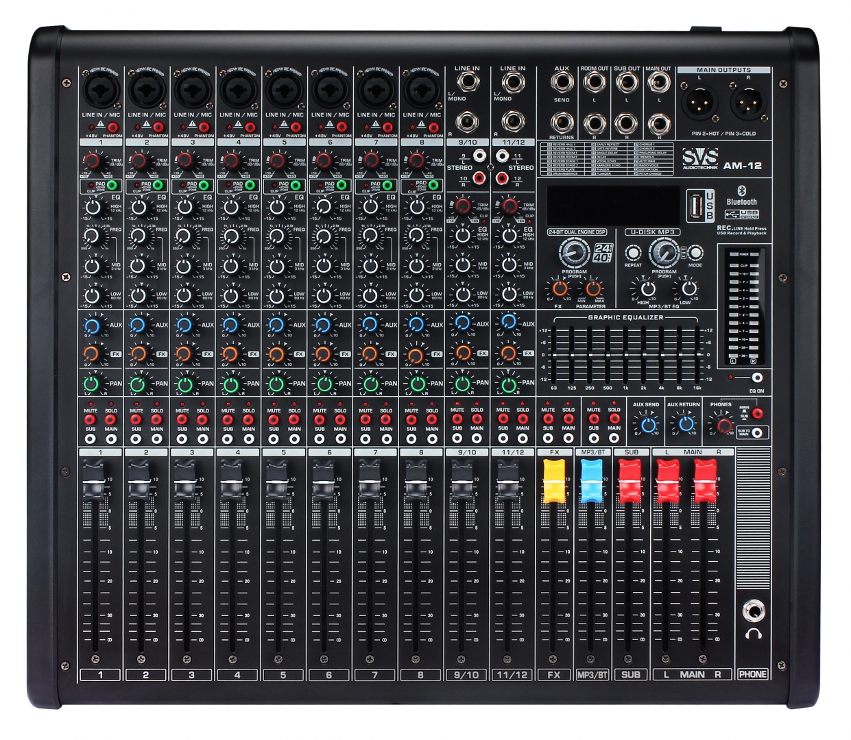 SVS Audiotechnik mixers AM-12 Микшерный пульт аналоговый, 12-канальный в Шарыпово